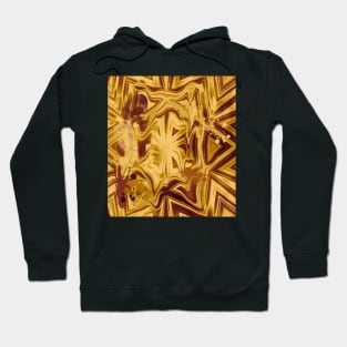 Bold melted copper striped kaleidoscope Hoodie